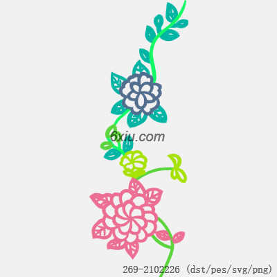 svg矢量绣花图下载