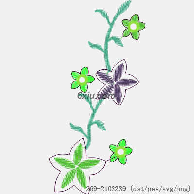 svg矢量绣花图下载
