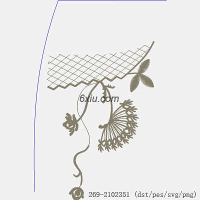 svg矢量绣花图下载
