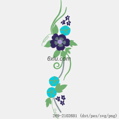 svg矢量绣花图下载