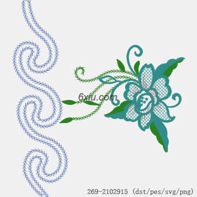 svg矢量绣花图下载