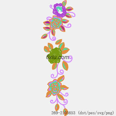 svg矢量绣花图下载
