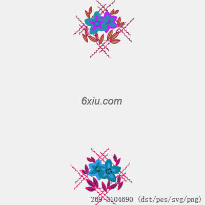 svg矢量绣花图下载