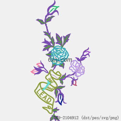 svg矢量绣花图下载