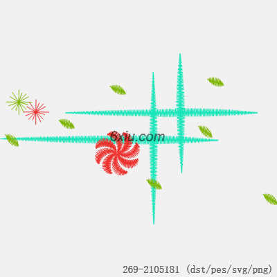 svg矢量绣花图下载