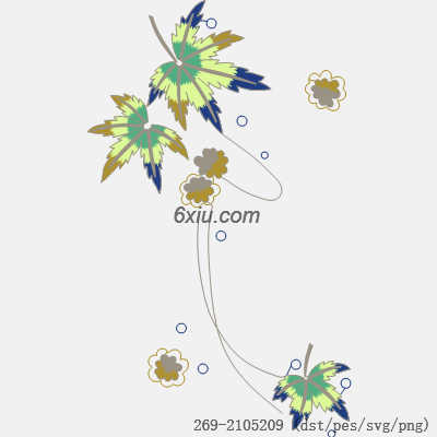 svg矢量绣花图下载