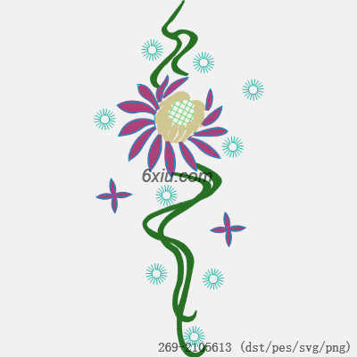 svg矢量绣花图下载