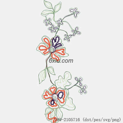 svg矢量绣花图下载