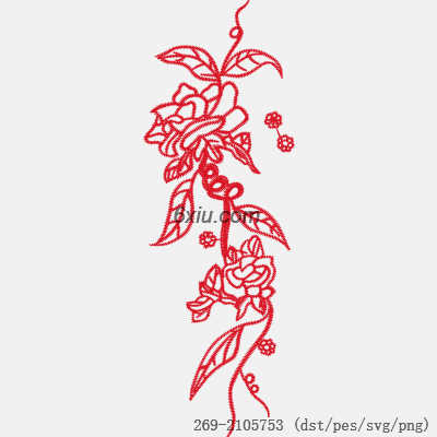 svg矢量绣花图下载