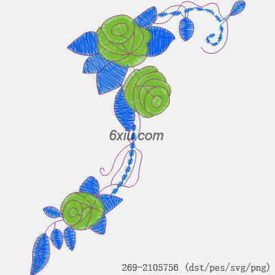 svg矢量绣花图下载