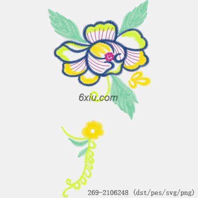 svg矢量绣花图下载