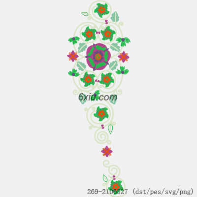 svg矢量绣花图下载