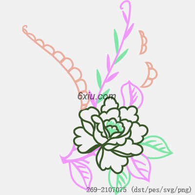 svg矢量绣花图下载