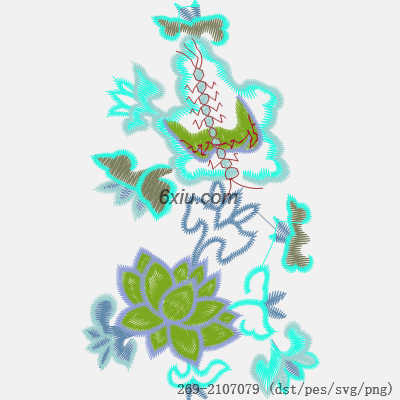 svg矢量绣花图下载