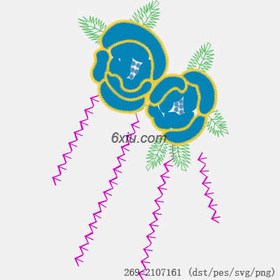svg矢量绣花图下载