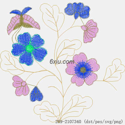 svg矢量绣花图下载