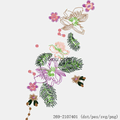 svg矢量绣花图下载