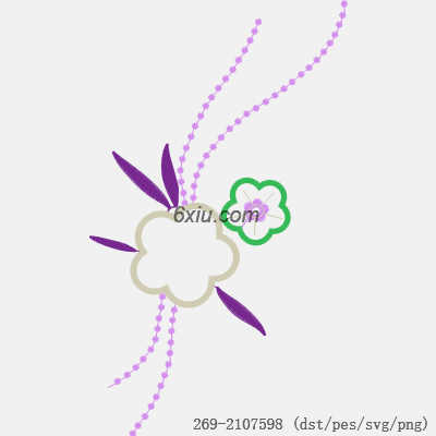 svg矢量绣花图下载