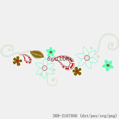 svg矢量绣花图下载