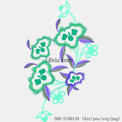 svg矢量绣花图下载
