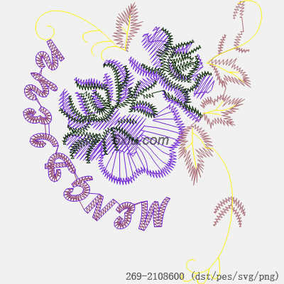 svg矢量绣花图下载