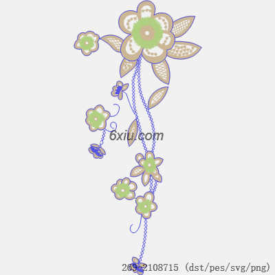 svg矢量绣花图下载