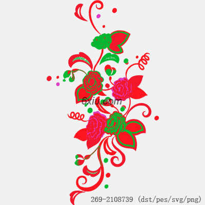 svg矢量绣花图下载