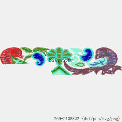 svg矢量绣花图下载