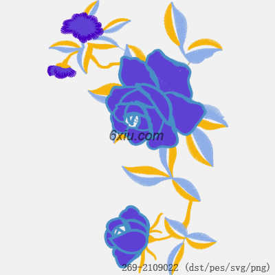 svg矢量绣花图下载