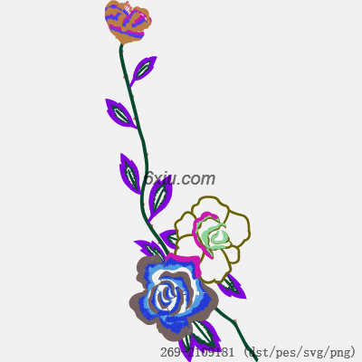 svg矢量绣花图下载