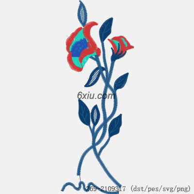 svg矢量绣花图下载