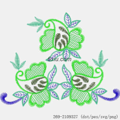svg矢量绣花图下载
