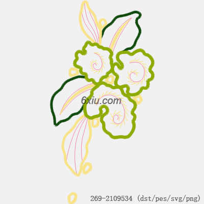 svg矢量绣花图下载