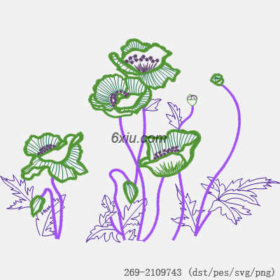 svg矢量绣花图下载