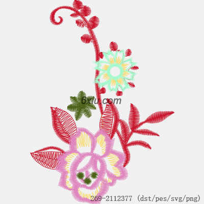 svg矢量绣花图下载