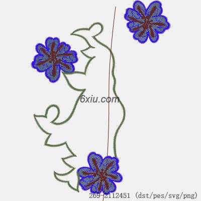 svg矢量绣花图下载