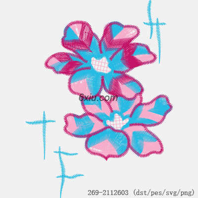 svg矢量绣花图下载