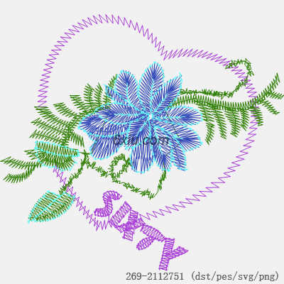 svg矢量绣花图下载