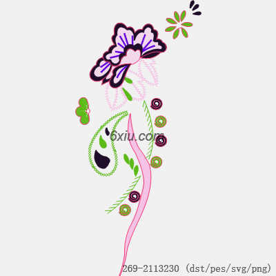 svg矢量绣花图下载
