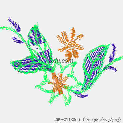 svg矢量绣花图下载