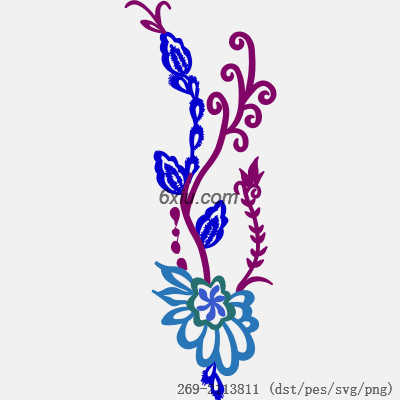 svg矢量绣花图下载