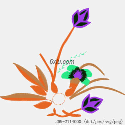 svg矢量绣花图下载