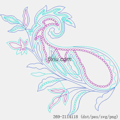svg矢量绣花图下载