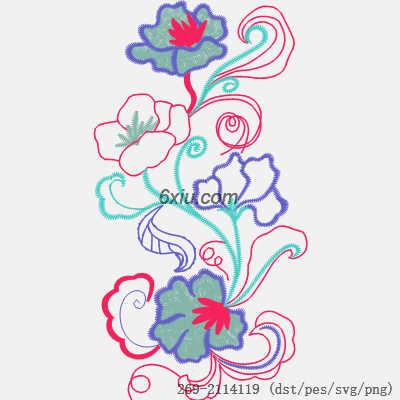 svg矢量绣花图下载