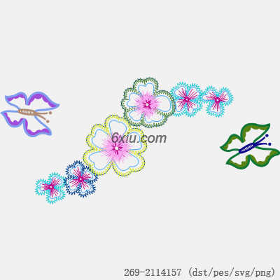 svg矢量绣花图下载