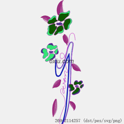 svg矢量绣花图下载