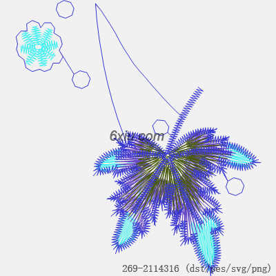 svg矢量绣花图下载