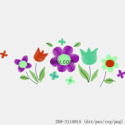 svg矢量绣花图下载