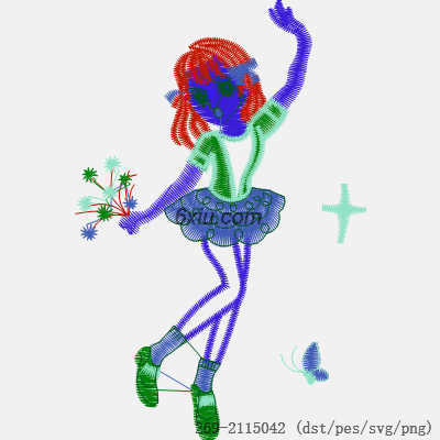 svg矢量绣花图下载
