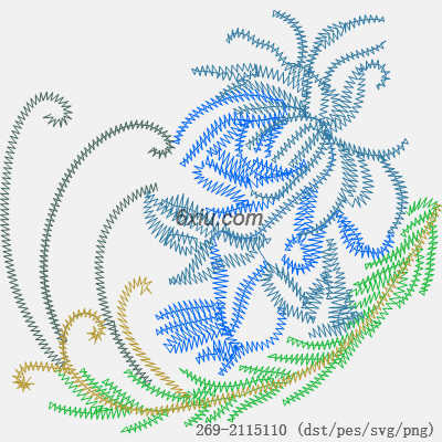 svg矢量绣花图下载